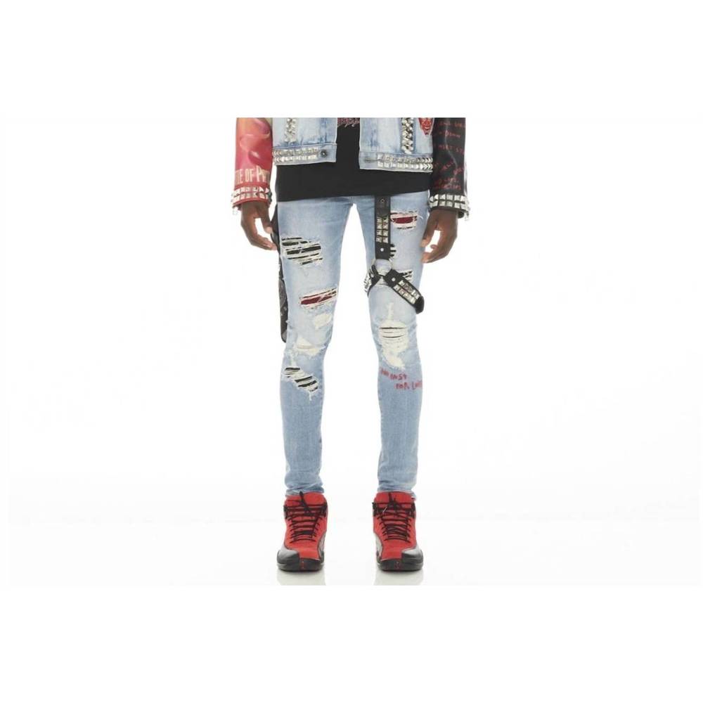 NEW CULT OF INDIVIDUALITY men's motley crue type iv denim jacket in crue - Picture 3 of 3